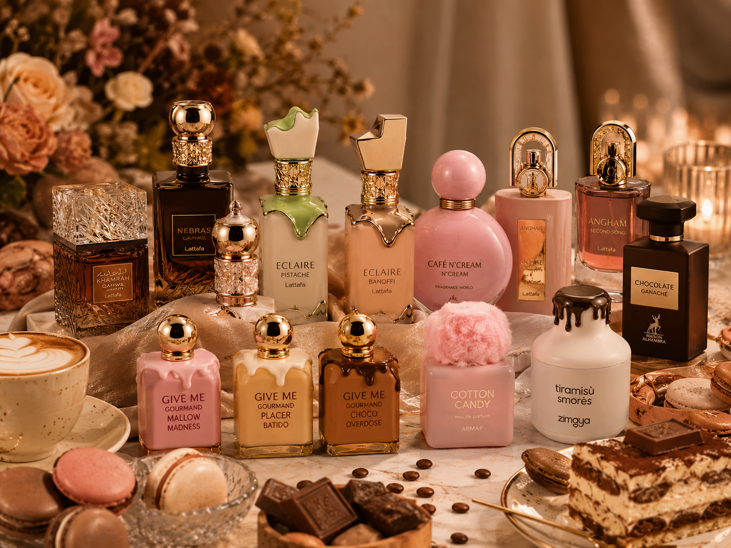 Aromas dulces y fragancias elegantes