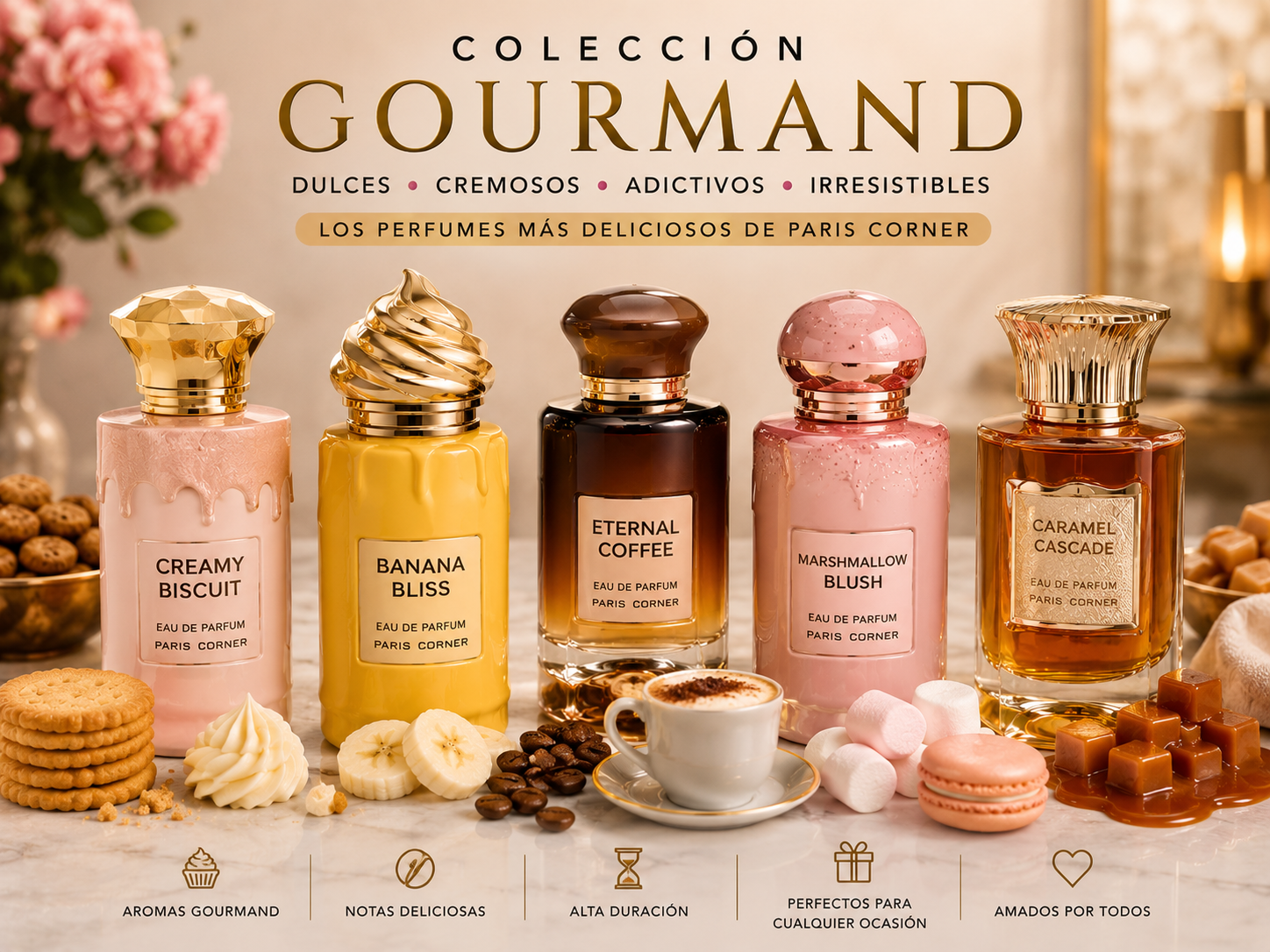 Colección Gourmand de perfumes deliciosos