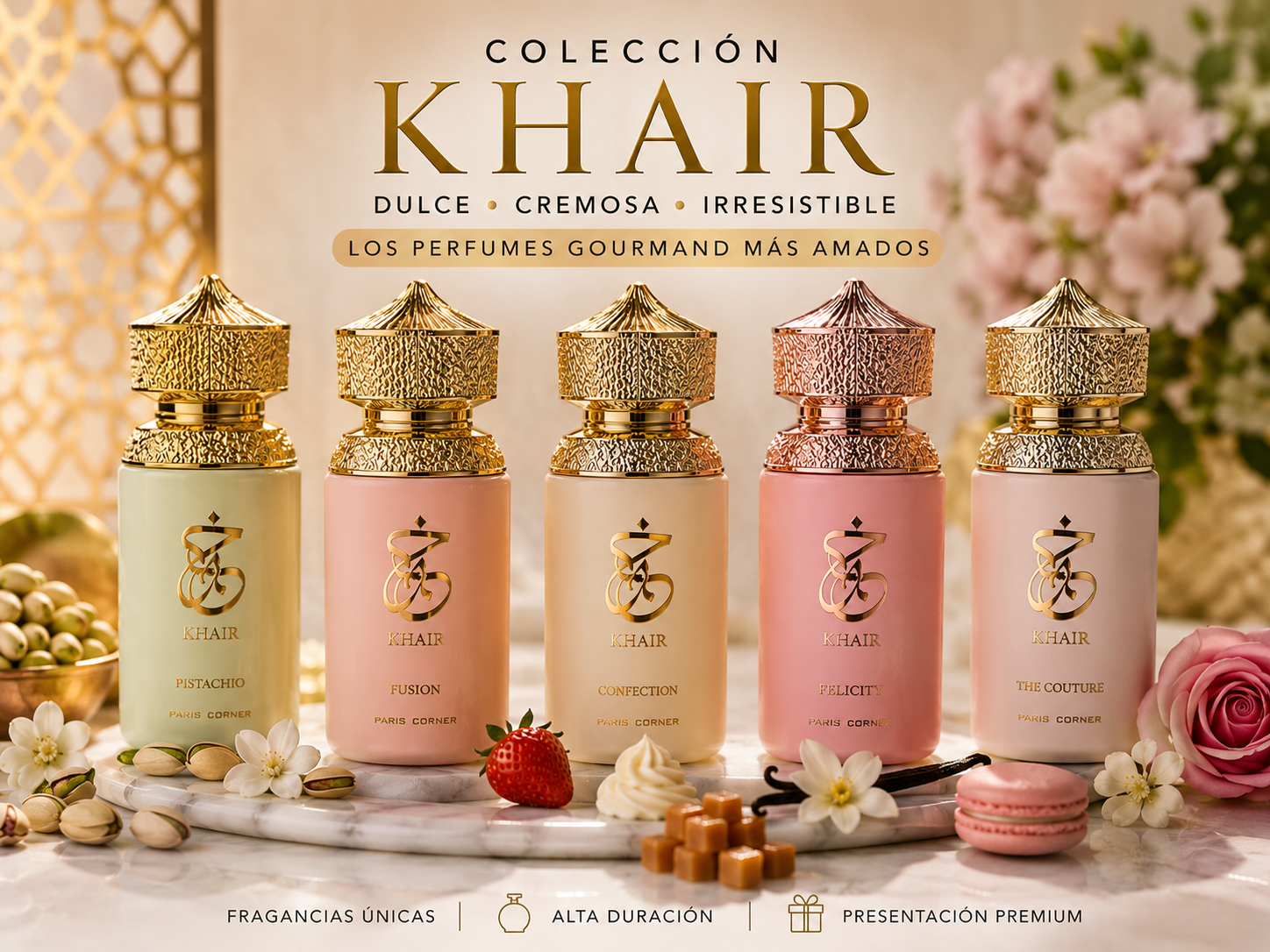 Colección Khair de perfumes gourmet
