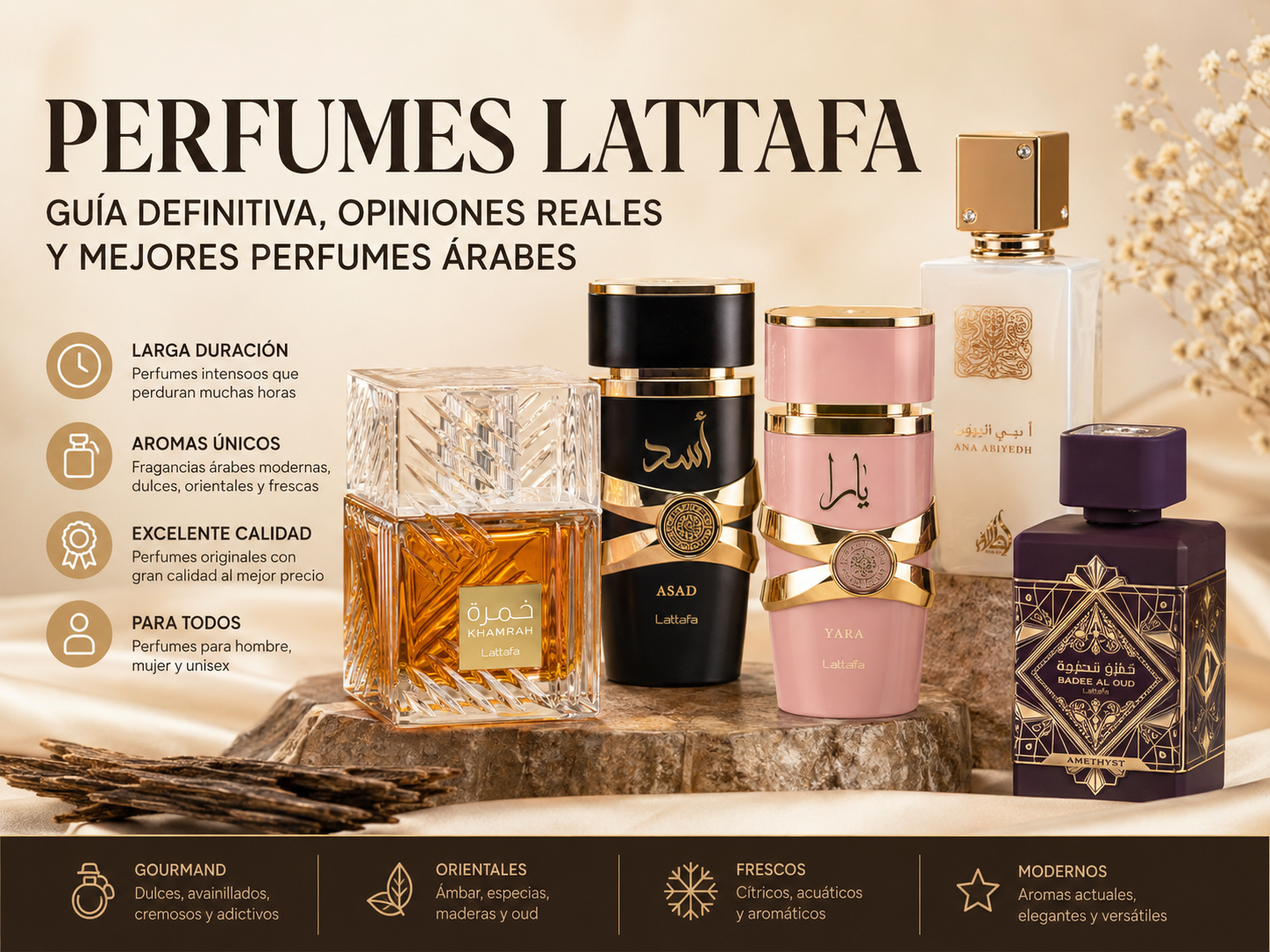 perfumes Lattafa originales y mejores perfumes árabes modernos