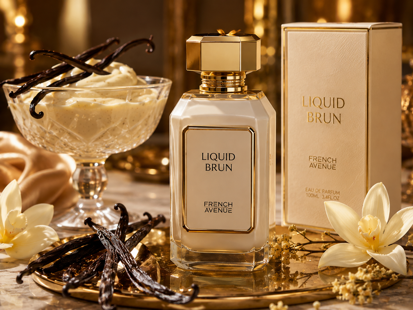 Perfume de lujo y vainilla