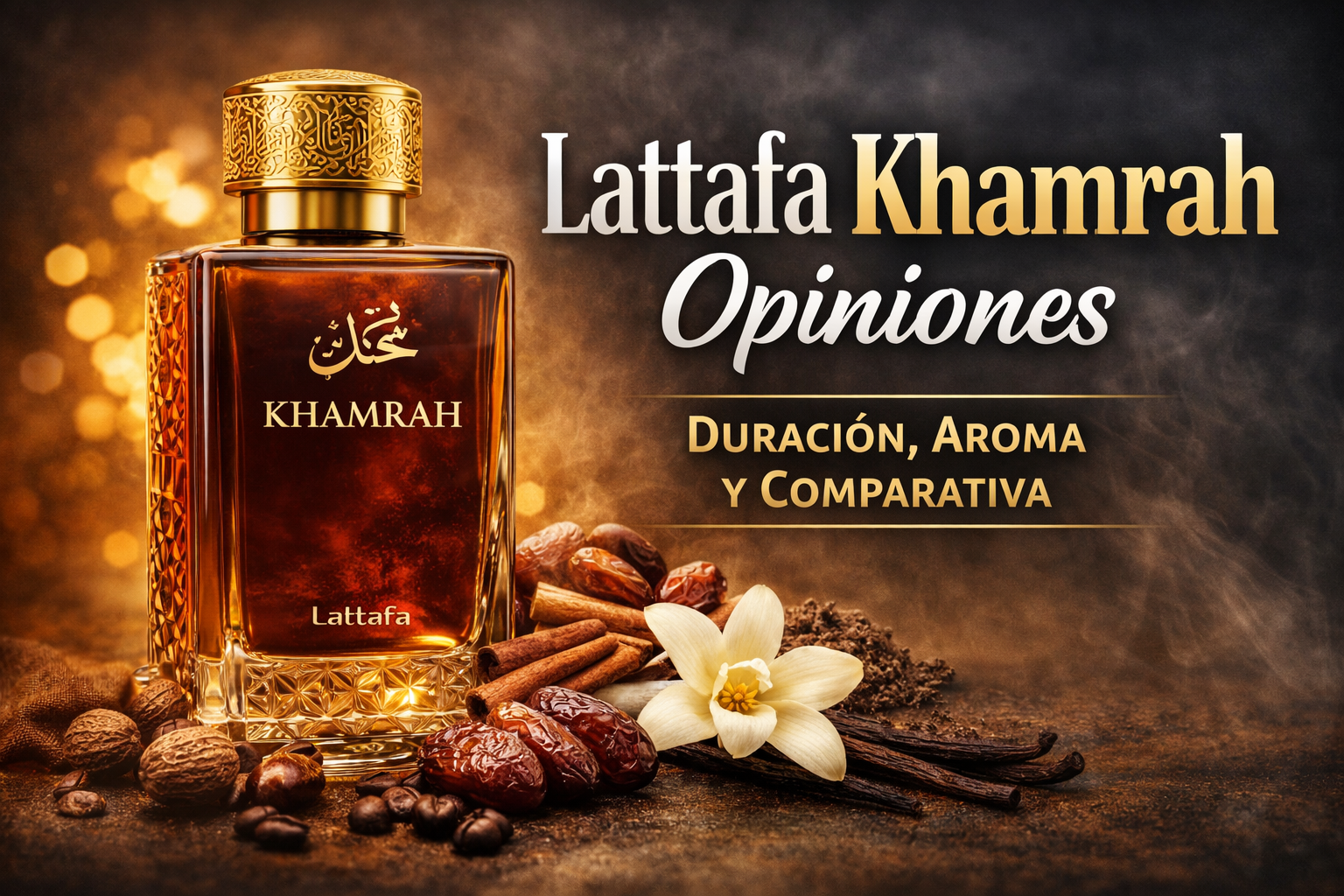 Perfume Lattafa Khamrah y sus ingredientes