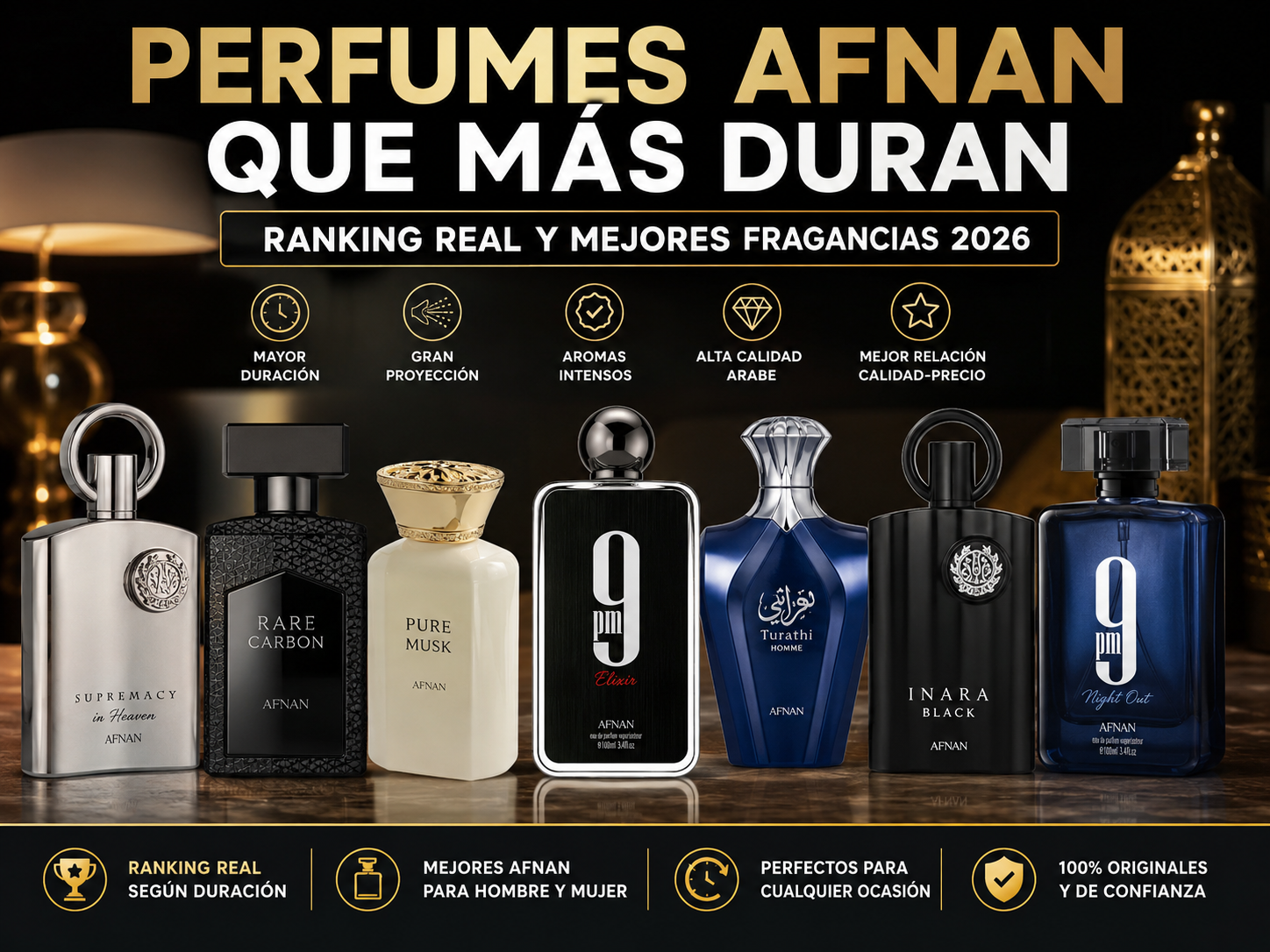 Perfumes Afnan originales y perfumes árabes modernos