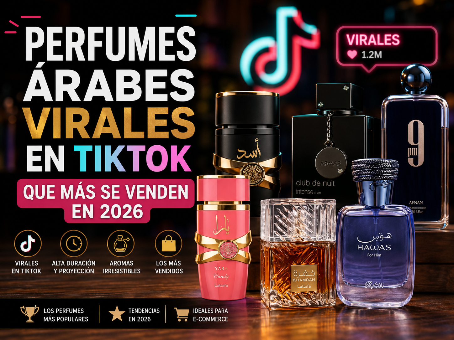 Perfumes árabes virales en TikTok que más se venden en 2026