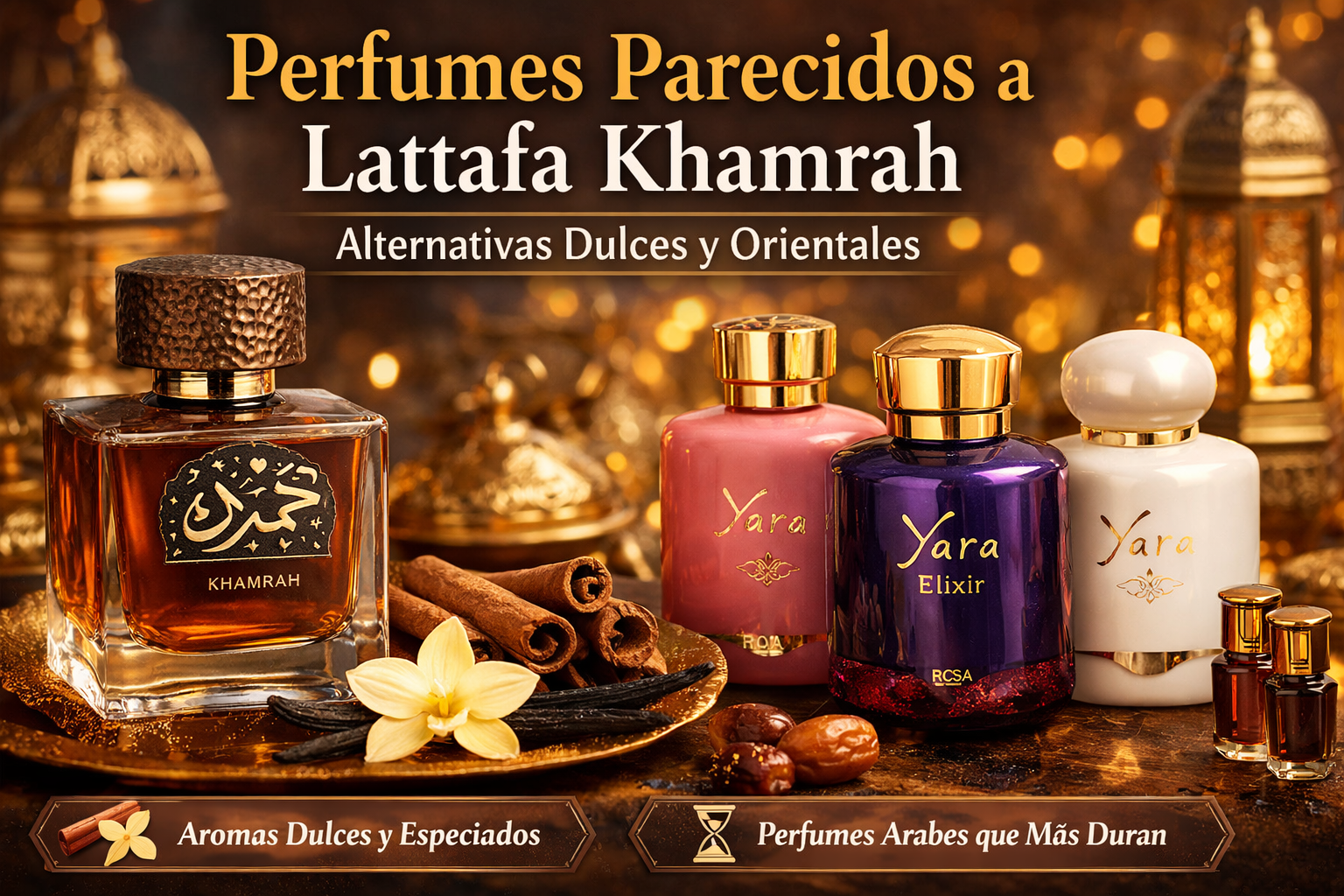 Perfumes árabes y dulces alternativas