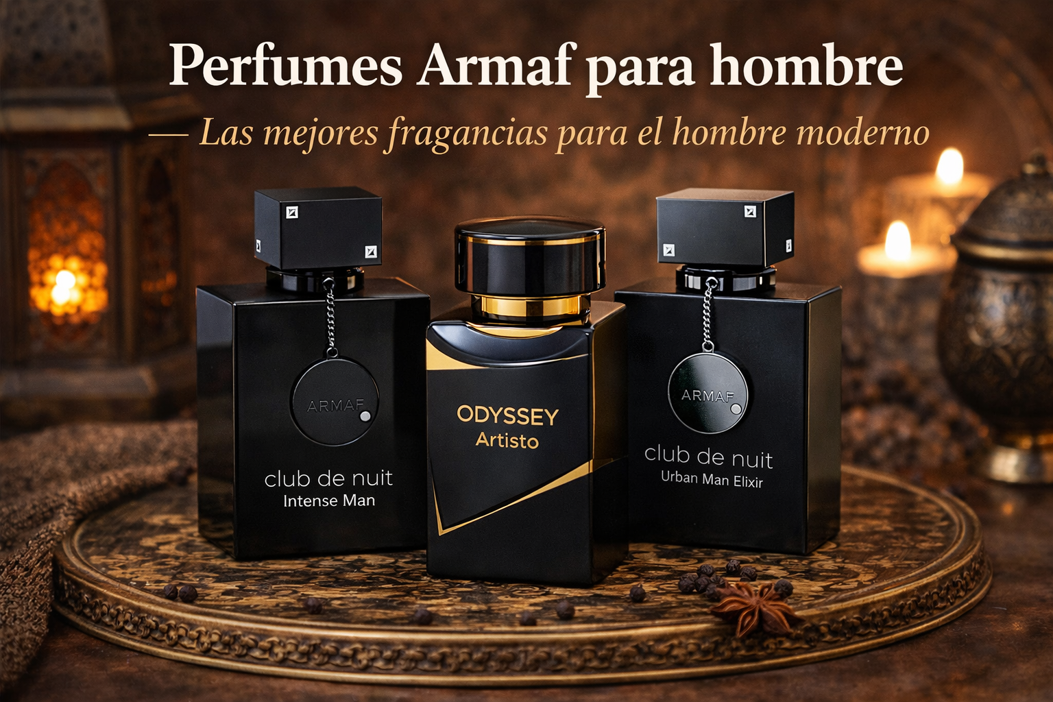 Perfumes Armaf para hombre en dorado