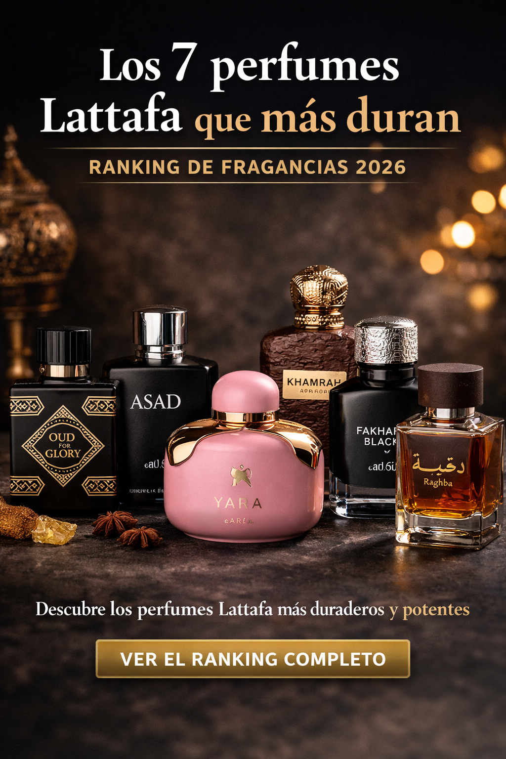Los 7 perfumes Lattafa que más duran (ranking 2026)