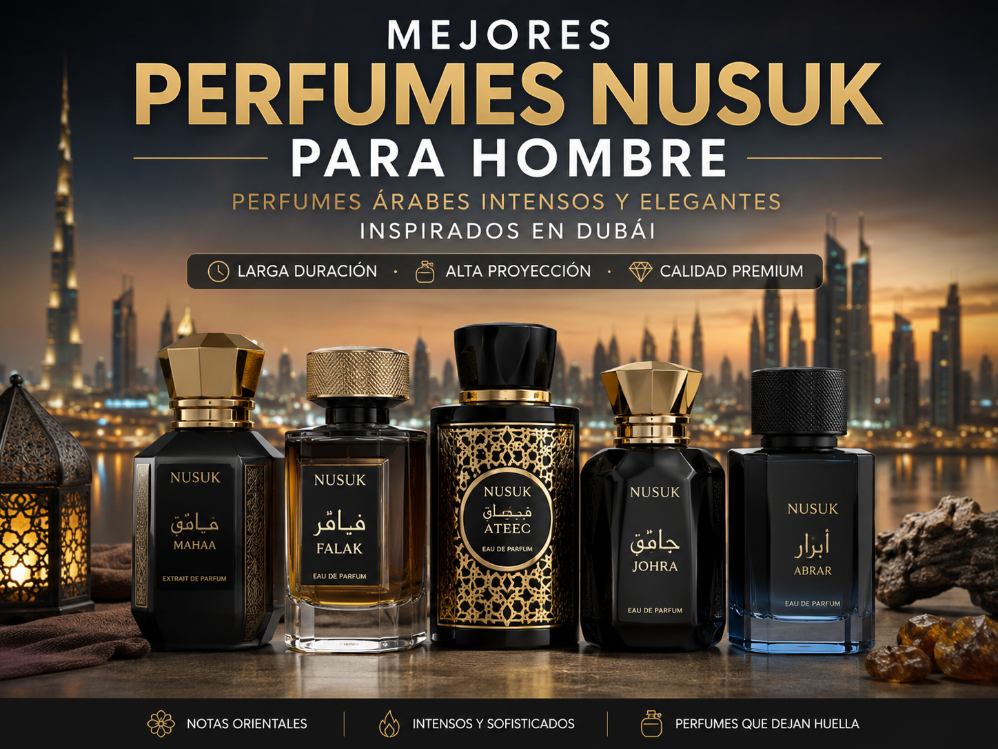 Perfumes Nusuk lujo árabe en esencia