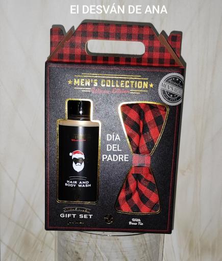 set de regalo con pajarita+ rosa