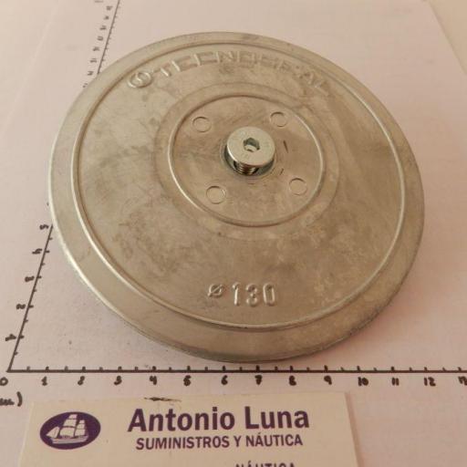 Ánodo de zinc (para timón) disco doble 130 mm Tecnoseal [1]