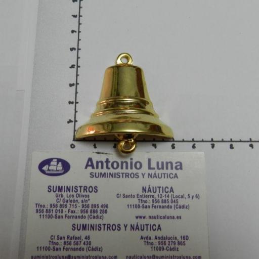 Media campana metal dorado 50 mm. [0]