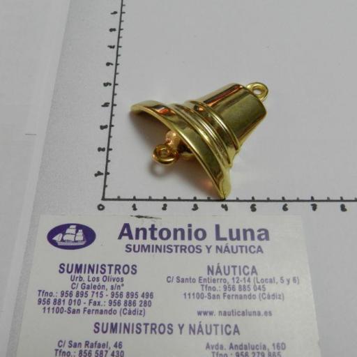 Media campana metal dorado 50 mm. [1]