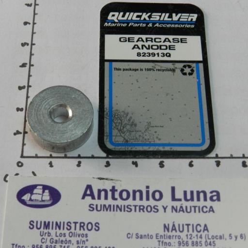 Ánodo de aluminio original Mercury 823913Q Quicksilver