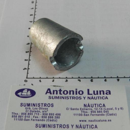 Ánodo de zinc para punta de eje Sole de 25 mm Tecnoseal