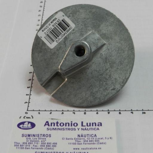 Ánodo de zinc (equivalente 6E5-45371-01 Yamaha) Canada Metal - Martyr Anodes [2]