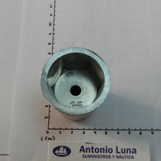 Ánodo de zinc radice hexagonal para ejes de 35 mm Tecnoseal [2]