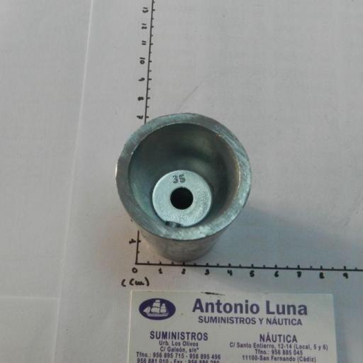Ánodo de zinc radice para ejes de 35 mm Tecnoseal [1]