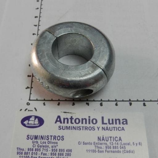 Ánodo de zinc para eje collar plano 1 1/8" (28,6 mm) Tecnoseal [1]