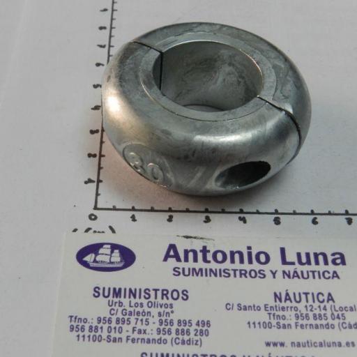 Ánodo de zinc para eje collar plano 30 mm Tecnoseal [1]