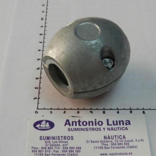 Ánodo de zinc collarín de eje de 22 mm Tecnoseal