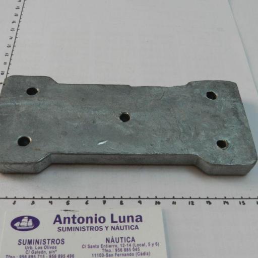 Ánodo de zinc  placa de 156 x 70 mm Zineti [2]