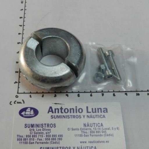 Ánodo de zinc para eje collar plano 25 mm Tecnoseal [0]