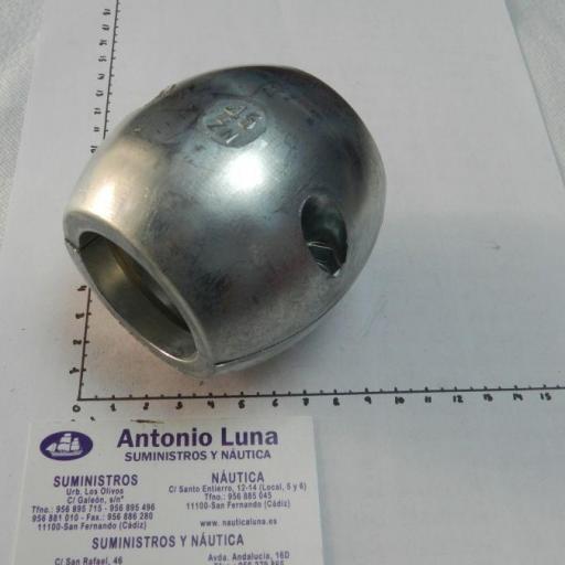 Ánodo de zinc collarín de eje de 45 mm Tecnoseal
