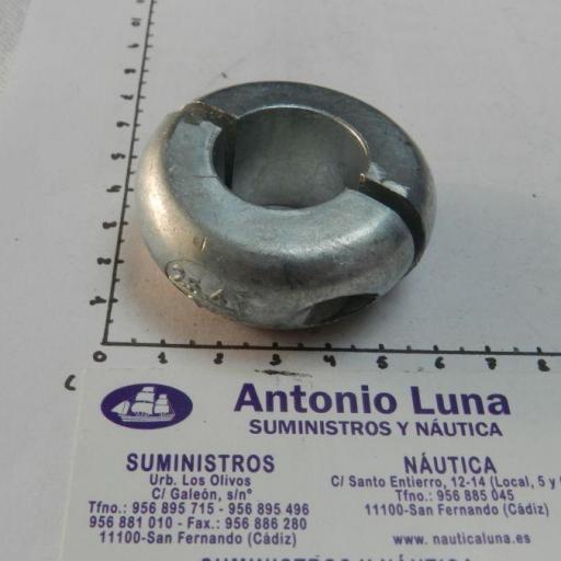 Ánodo de zinc para eje collar plano 1" (25,4 mm) Tecnoseal