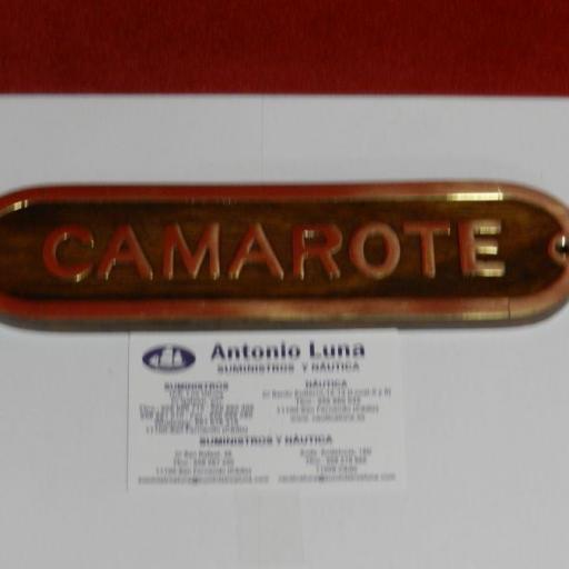 Placa decorativa "CAMAROTE" [2]