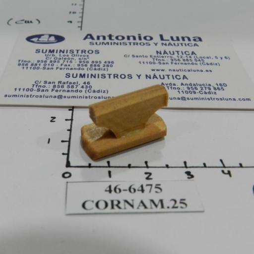 Cornamusa de madera 25 mm (cuadros de nudos) [3]