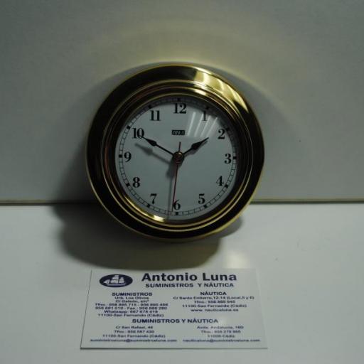Reloj 95/70 mm. latón pulido. [3]