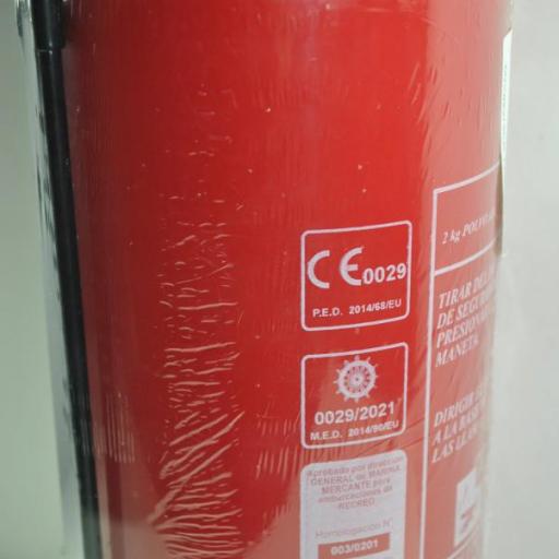 Extintor náutico de 2 kg polvo ABC [2]