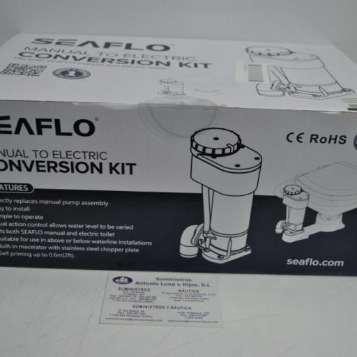 Kit  de conversión de inodoro manual a eléctrico Seaflo