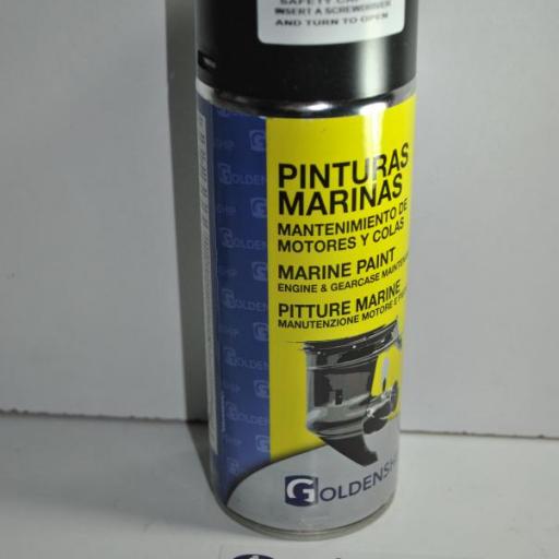 Pintura (spray) para motor Suzuki negro metalizado 400ml Goldenship [1]