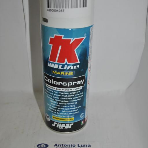 Pintura(spray)motor Johnson/Evinrude blanco 400 ml Silpar TK [0]