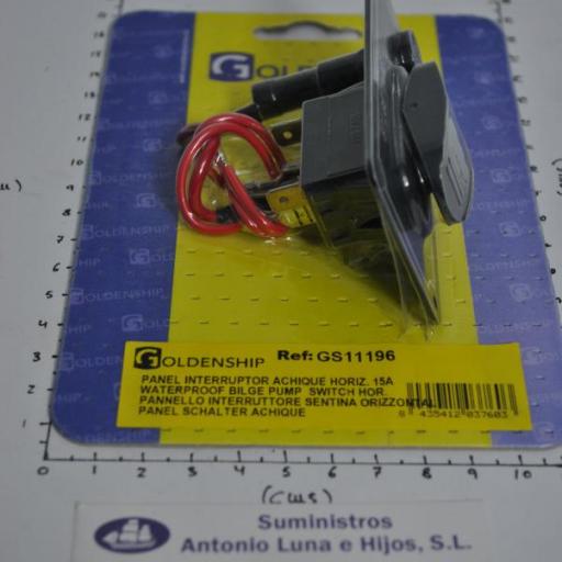 Panel horizontal para interruptor de bomba de achique 15A Goldenship [3]