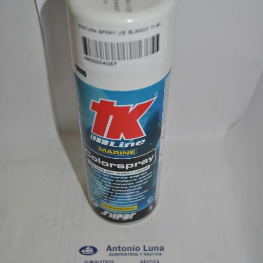 Pintura(spray)motor Johnson/Evinrude blanco 400 ml Silpar TK [1]