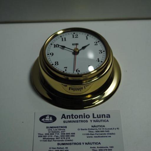 Reloj 95/70 mm. latón pulido. [1]
