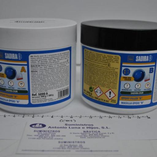 Kit de masilla epoxi SADIRADUR 500ml + 500ml Sadira [1]