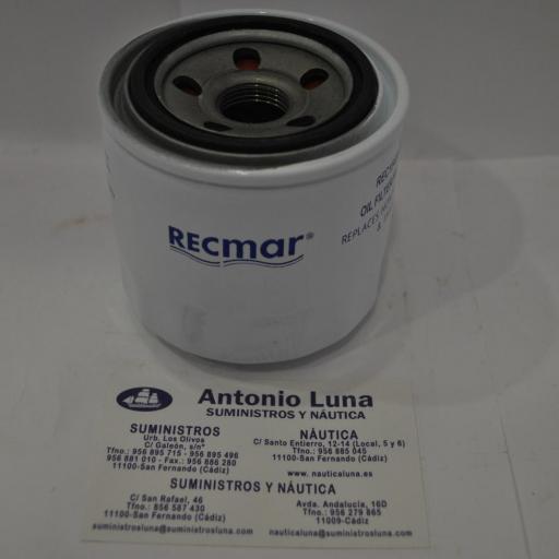 Filtro de aceite RecMar (equivalente) Honda 15400-PLM-A01PE [1]
