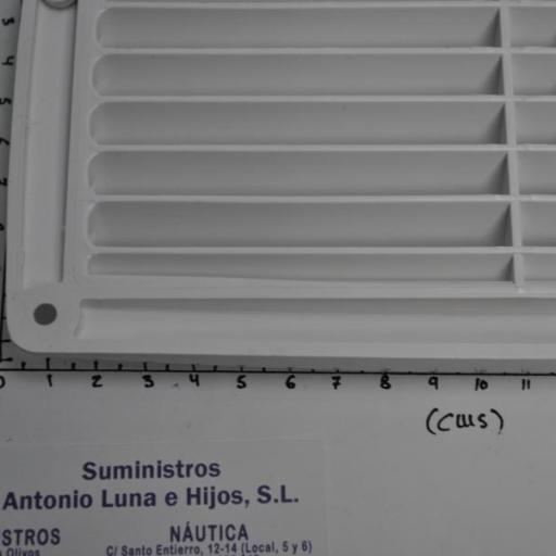 Rejilla de ventilación rectangular Top Line de plástico blanca de 206 x 106 mm Nuova Rade [3]