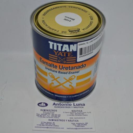 Esmalte uretanado blanco 750ml Titan Yate