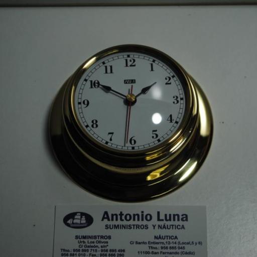 Reloj 95/70 mm. latón pulido. [2]