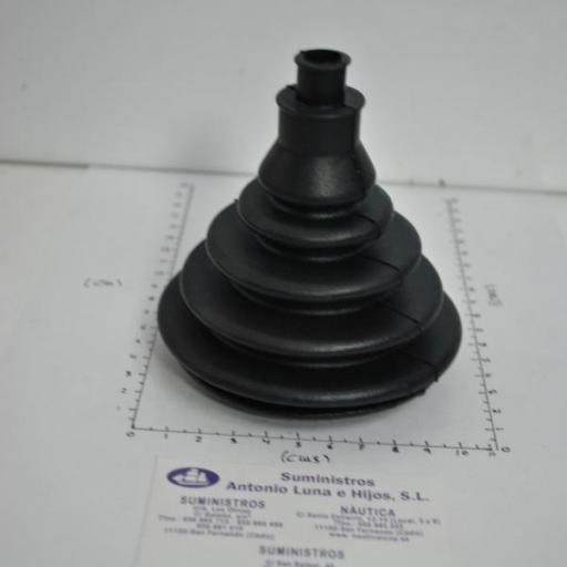 Fuelle de goma empotrable negro 109 mm Nuova Rade