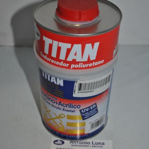 Esmalte poliuretano+acrílico gris naval 750ml Titan Yate [1]