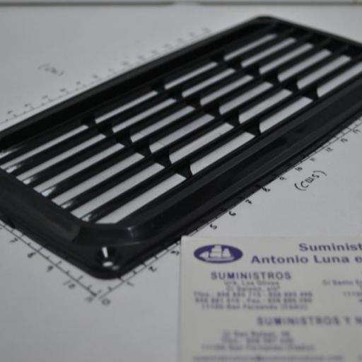 Rejilla de ventilación rectangular de 200 x 100 x 8 mm negra Nuova Rade [5]