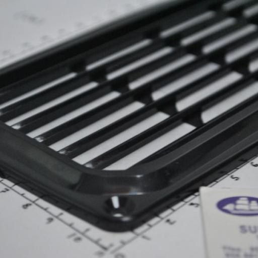 Rejilla de ventilación rectangular de 200 x 100 x 8 mm negra Nuova Rade [6]
