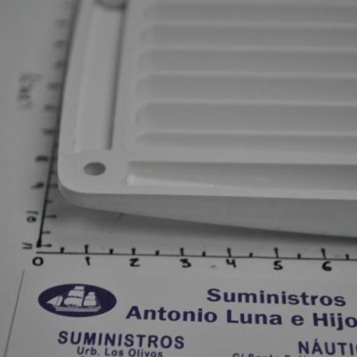 Rejilla de ventilación rectangular Top Line de plástico blanca de 206 x 106 mm Nuova Rade [5]