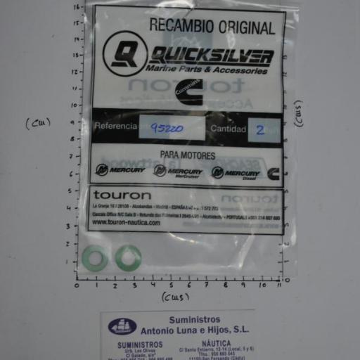 Junta del tornillo de drenaje del aceite de colas 95220 original Quicksilver [6]