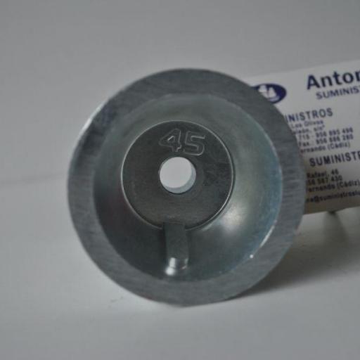 Ánodo de zinc radice para ejes de 45 mm Tecnoseal [1]
